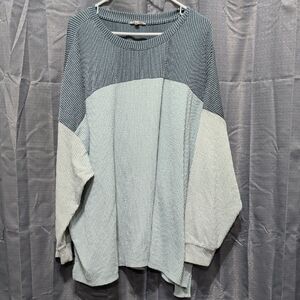 Maurices Blue and Gray Colorblock Sweater